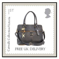 Catwalk Collection Handbags branded postage stamp to symbolise free UK delivery.