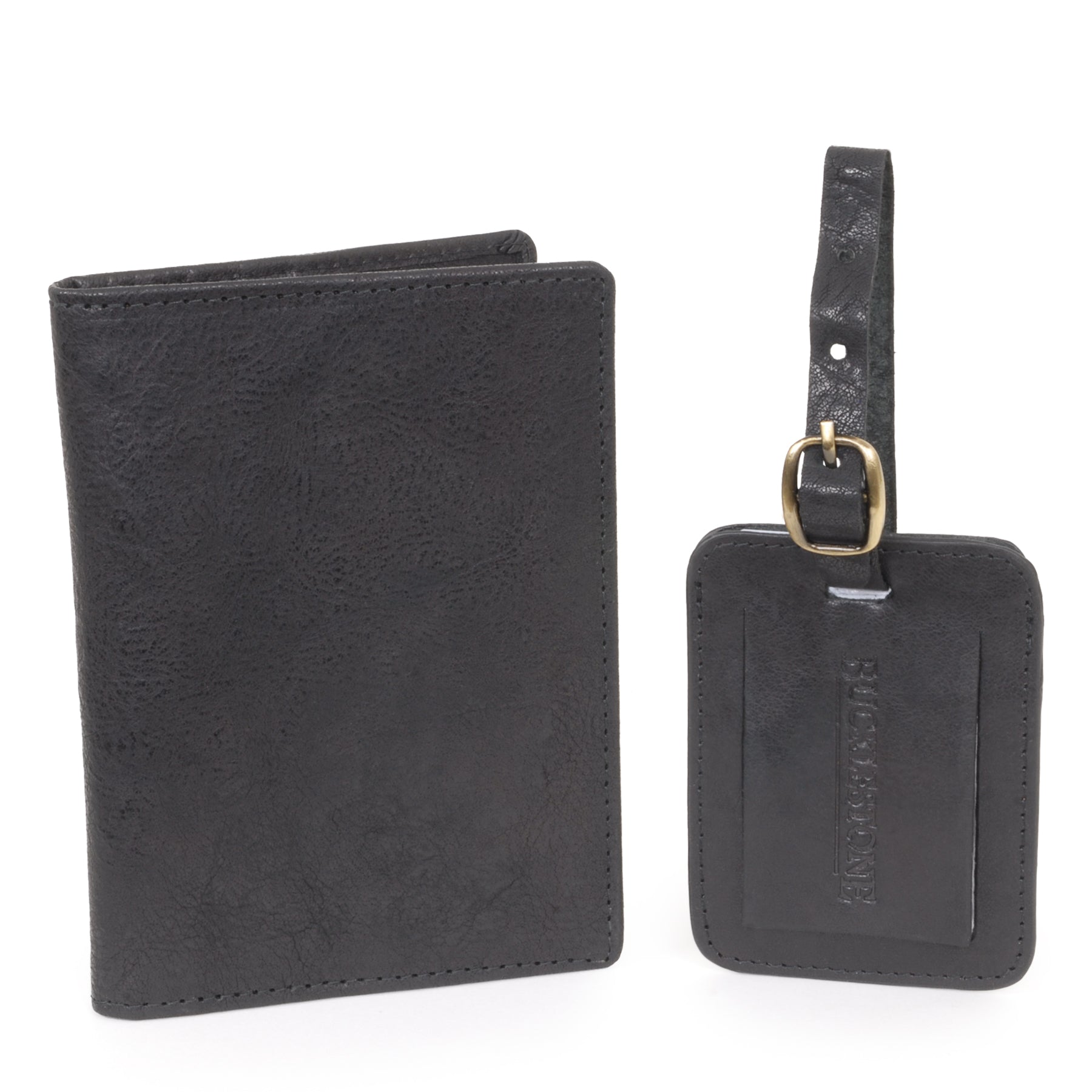 Gift Set - Leather Luggage Tag & Passport Cover