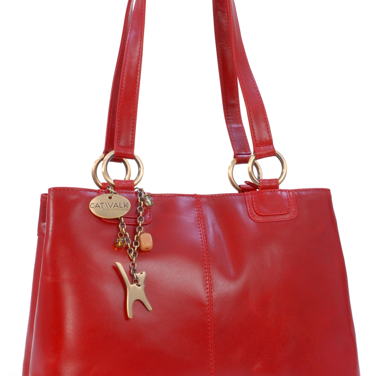 Catwalk Bellstone - Women's Leather Shoulder Bag Multi Compartment