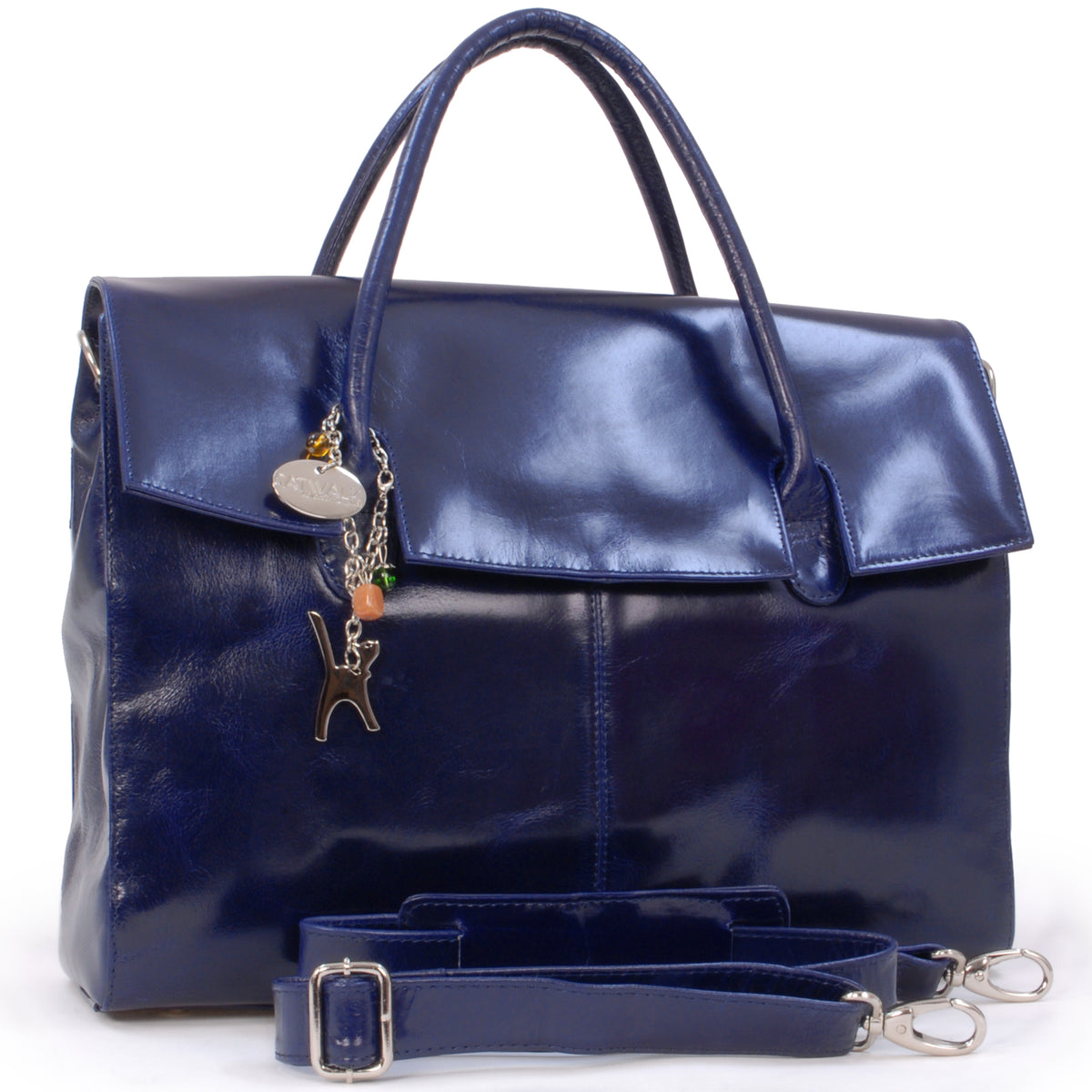 Catwalk Helena - Women's Large Leather Laptop Bag 17"