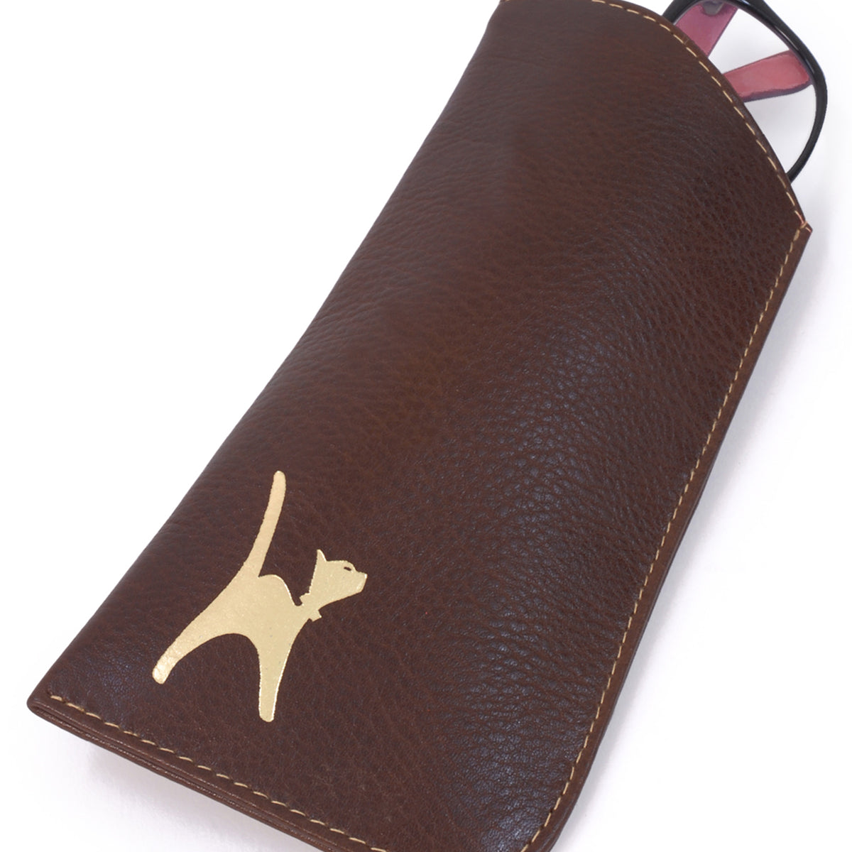 Catwalk Iris - Women's Leather Glasses Case