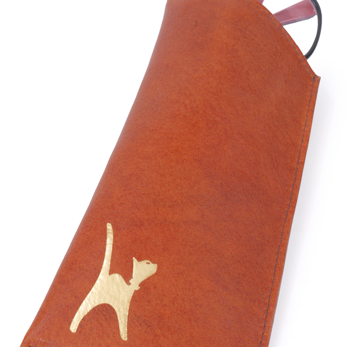 Catwalk Iris - Women's Leather Glasses Case