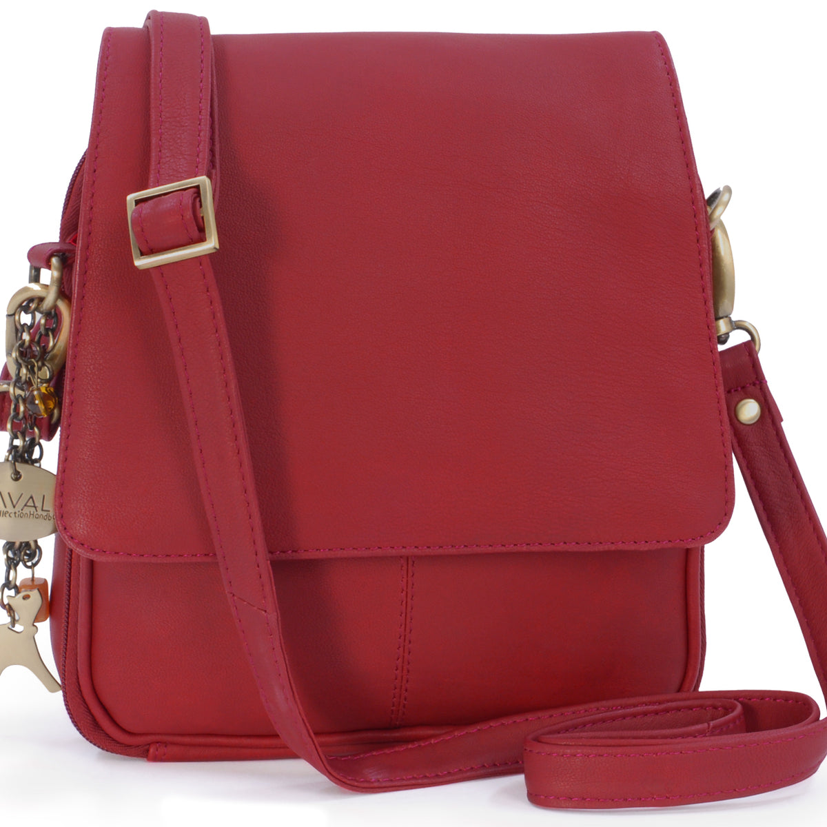 Catwalk Metro - Women's Leather Crossbody Bag Multiple Compartments