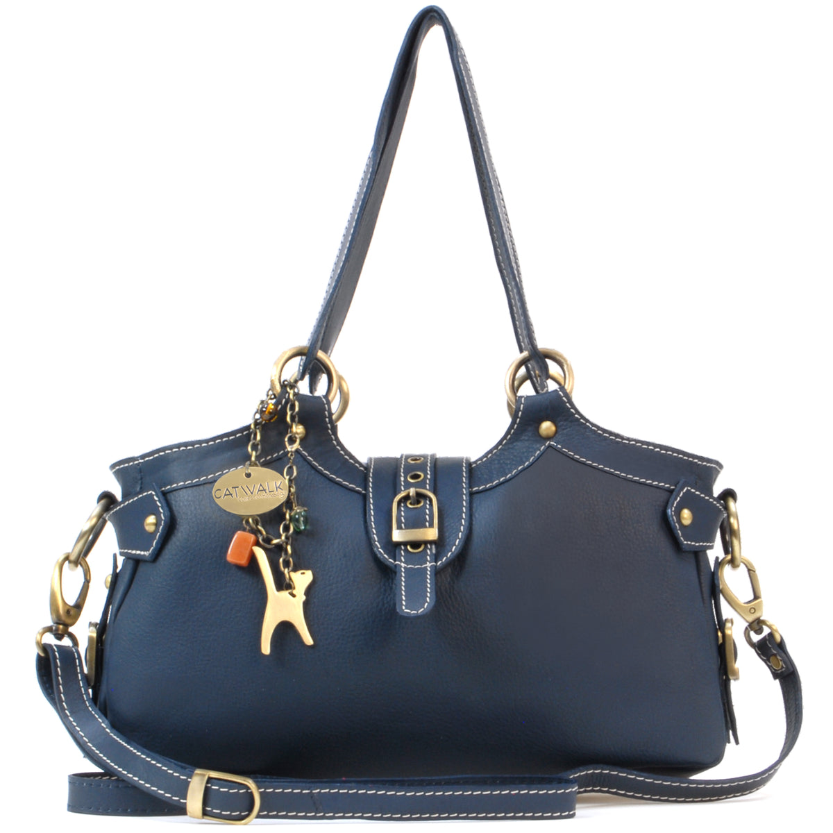 Catwalk Nicole - Women's Leather Shoulder Bag With Crossbody Strap