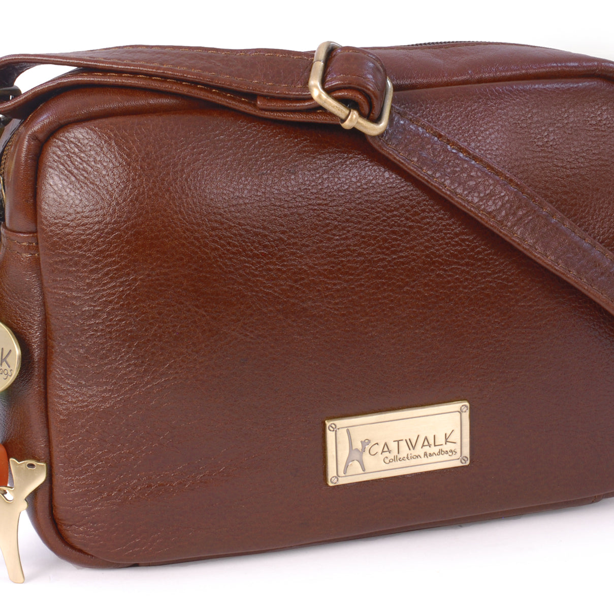 Catwalk Polly - Women's Leather Crossbody Bag