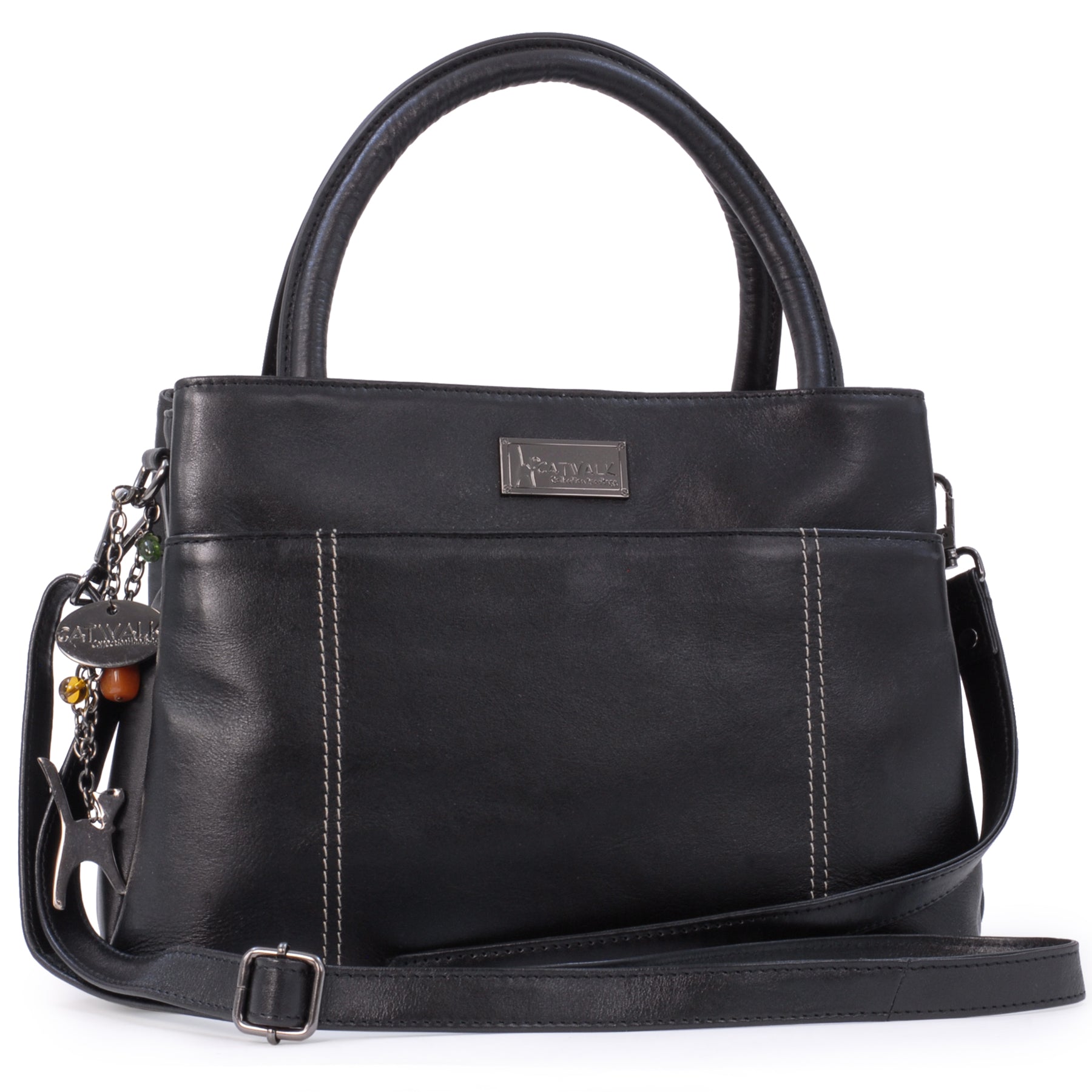 Catwalk Rosaline - Women's Leather Shoulder Bag Multi Compartment