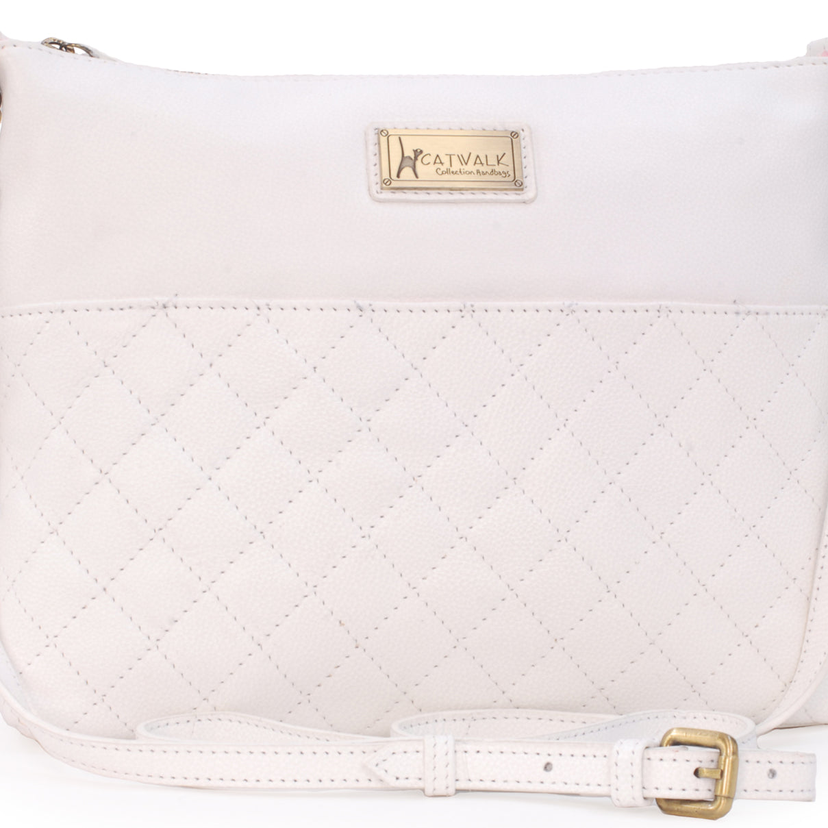 Catwalk Sadie - Women's Quilted Leather Crossbody Bag