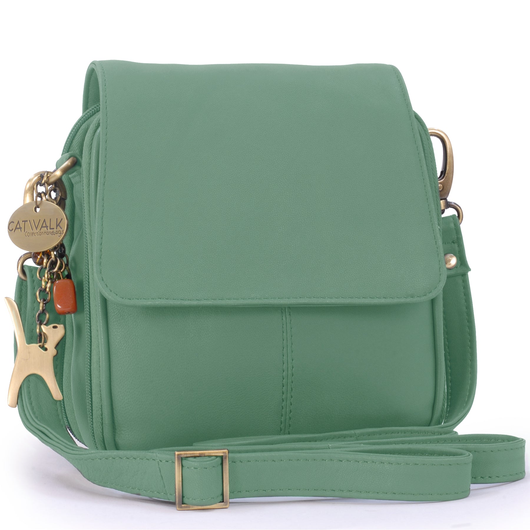 Catwalk Teagan - Women's Leather Organiser Crossbody Bag