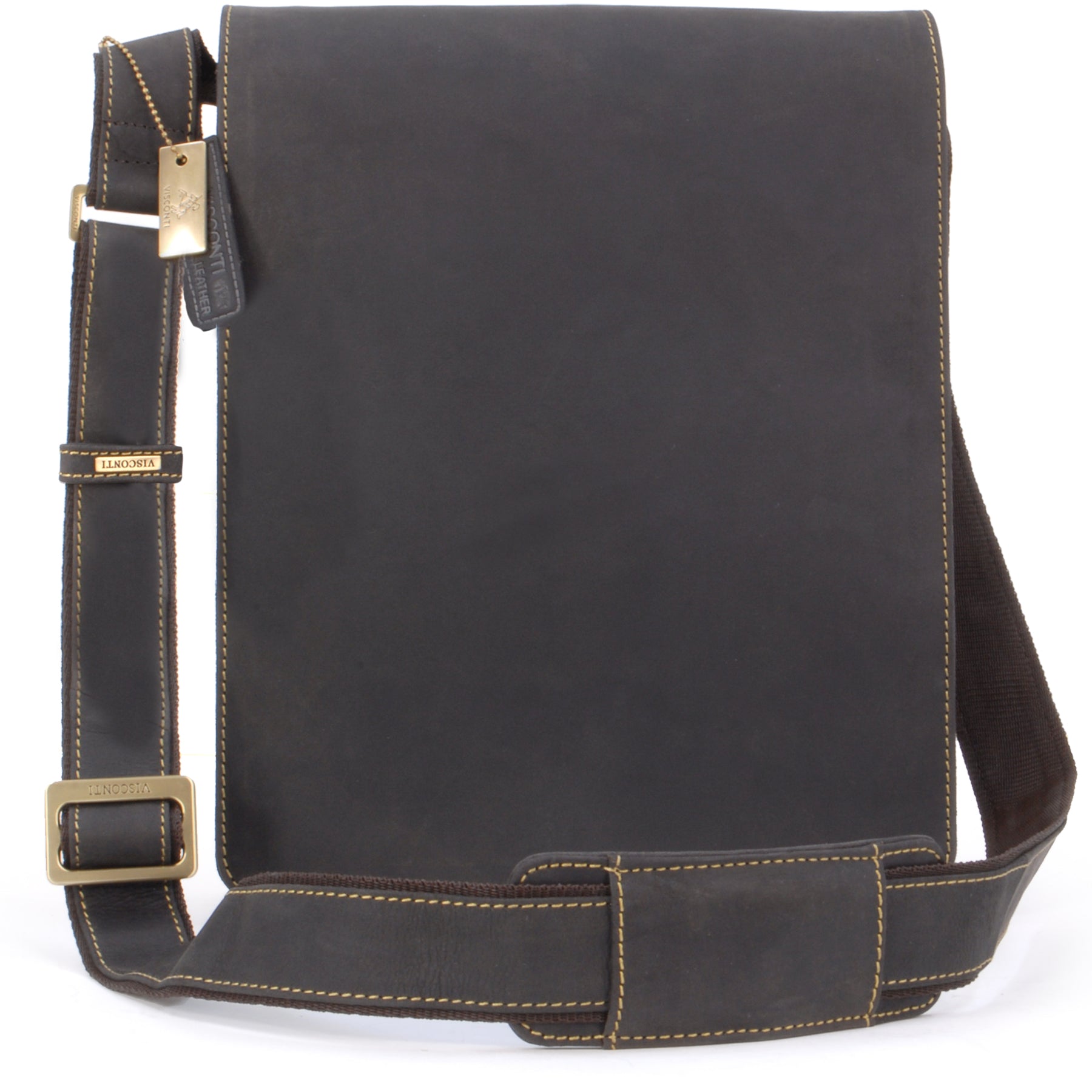 Visconti 18410 - Men's Leather Messenger Bag