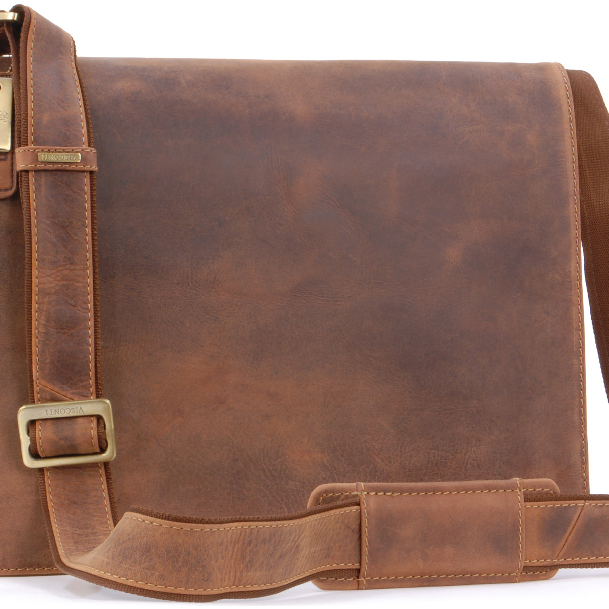 Visconti 18548 - Men's Leather Messenger Work Bag