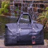 ASHWOOD - Genuine Leather Holdall - Large Overnight / Travel / Business / Weekend / Gym Sports Duffle Bag - 2070 - Black