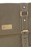 CATWALK COLLECTION HANDBAGS - Women's Leather Cross Body Bag - ABBEY ROAD - Dark Grey