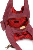 CATWALK COLLECTION HANDBAGS - Women's Leather Shoulder Bag - ALEX - Red