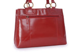 CATWALK COLLECTION HANDBAGS - Women's Large Vintage Leather Tote / Shoulder Bag - BELLSTONE - Red