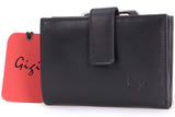 GIGI - Ladies Purse With Gift Box - Real Leather - Wallet / Coin Purse With Clasp - OTHELLO 4244 - Black