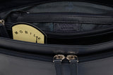VISCONTI - Women's Cross Body Bag - Genuine Leather - Flap Over Organiser Shoulder Handbag - Multiple Pockets - Tablet / iPad /Kindle - 03190 -  CLAUDIA - Navy Blue