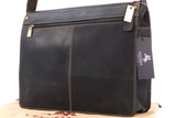 VISCONTI - Laptop Messenger Shoulder Bag - 13 to 14 Inch Laptop Bag - Hunter Leather - Office Work Organiser Bag - Multiple Pockets - 18548 - HARVARD - Oil Brown