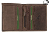 VISCONTI - Mens Wallet - Hunter Leather- Gift Boxed  - 705 - Arrow - Oil Brown-RFID