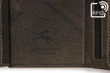 VISCONTI - Mens Wallet- Hunter Leather - Organiser - Gift Boxed - 709 - Rifle - Oil Brown-RFID