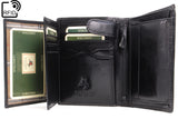 VISCONTI - Wallet - Italian Style Leather - RFID Available/ Hardwearing / GIFT BOXED - MZ3 MILAN - Black-RFID