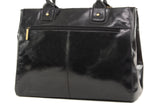 CATWALK COLLECTION HANDBAGS - Women's Large Vintage Leather Tote / Shoulder Bag - KENSINGTON - Black