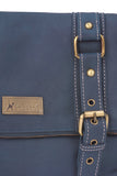 CATWALK COLLECTION HANDBAGS - Women's Leather Cross Body Bag - ABBEY ROAD - Dark Blue / Navy