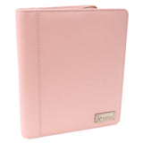 CATWALK COLLECTION HANDBAGS - A5 Zip Conference Folder -Business Organiser / Executive Document Holder / Presentation Portfolio -Vintage Fossil Leather - ANGELA - Pink