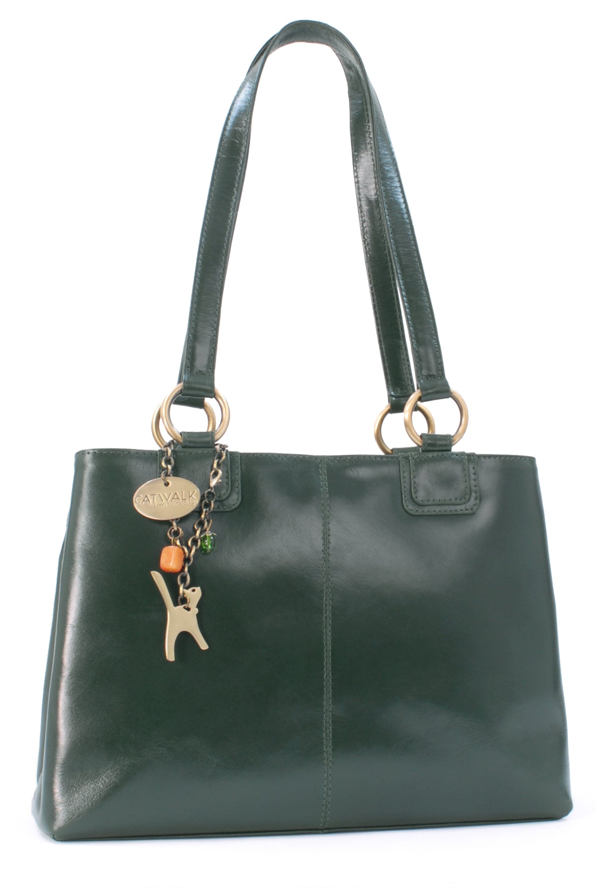Catwalk Bellstone - Women's Leather Shoulder Bag Multi Compartment