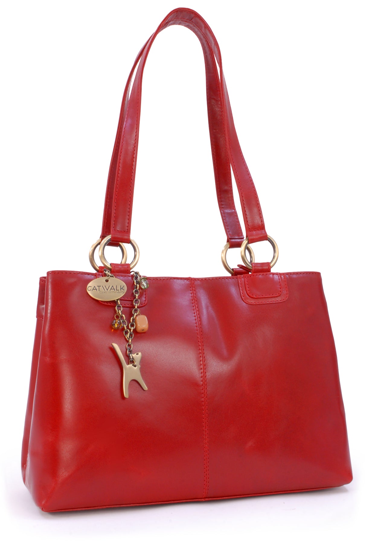 Catwalk Bellstone - Women's Leather Shoulder Bag Multi Compartment