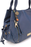 CATWALK COLLECTION HANDBAGS - Women's Leather Tote / Shoulder Bag - CAZ - Blue