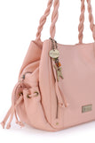 CATWALK COLLECTION HANDBAGS - Women's Leather Tote / Shoulder Bag - CAZ - Pink