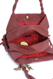 CATWALK COLLECTION HANDBAGS - Women's Leather Tote / Shoulder Bag - CAZ - Red