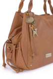 CATWALK COLLECTION HANDBAGS - Women's Leather Tote / Shoulder Bag - CAZ - Tan