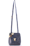 CATWALK COLLECTION HANDBAGS - Ladies Leather Cross Body Bag - Adjustable Shoulder Strap - FRANKIE - Blue