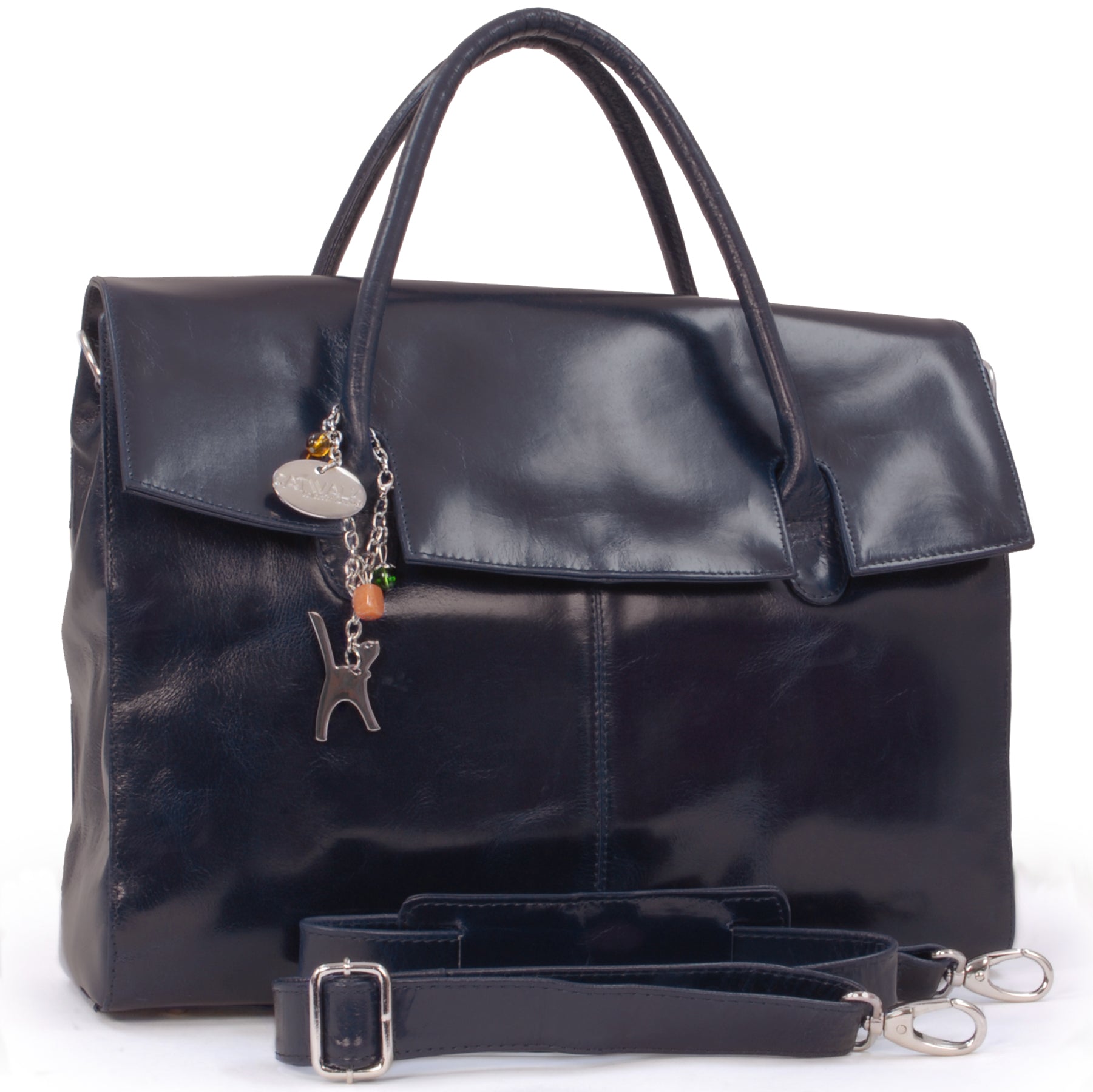 Catwalk Helena - Women's Large Leather Laptop Bag 17"