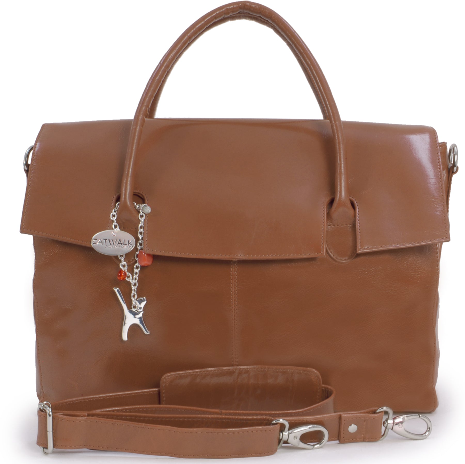 Catwalk Helena - Women's Large Leather Laptop Bag 17"