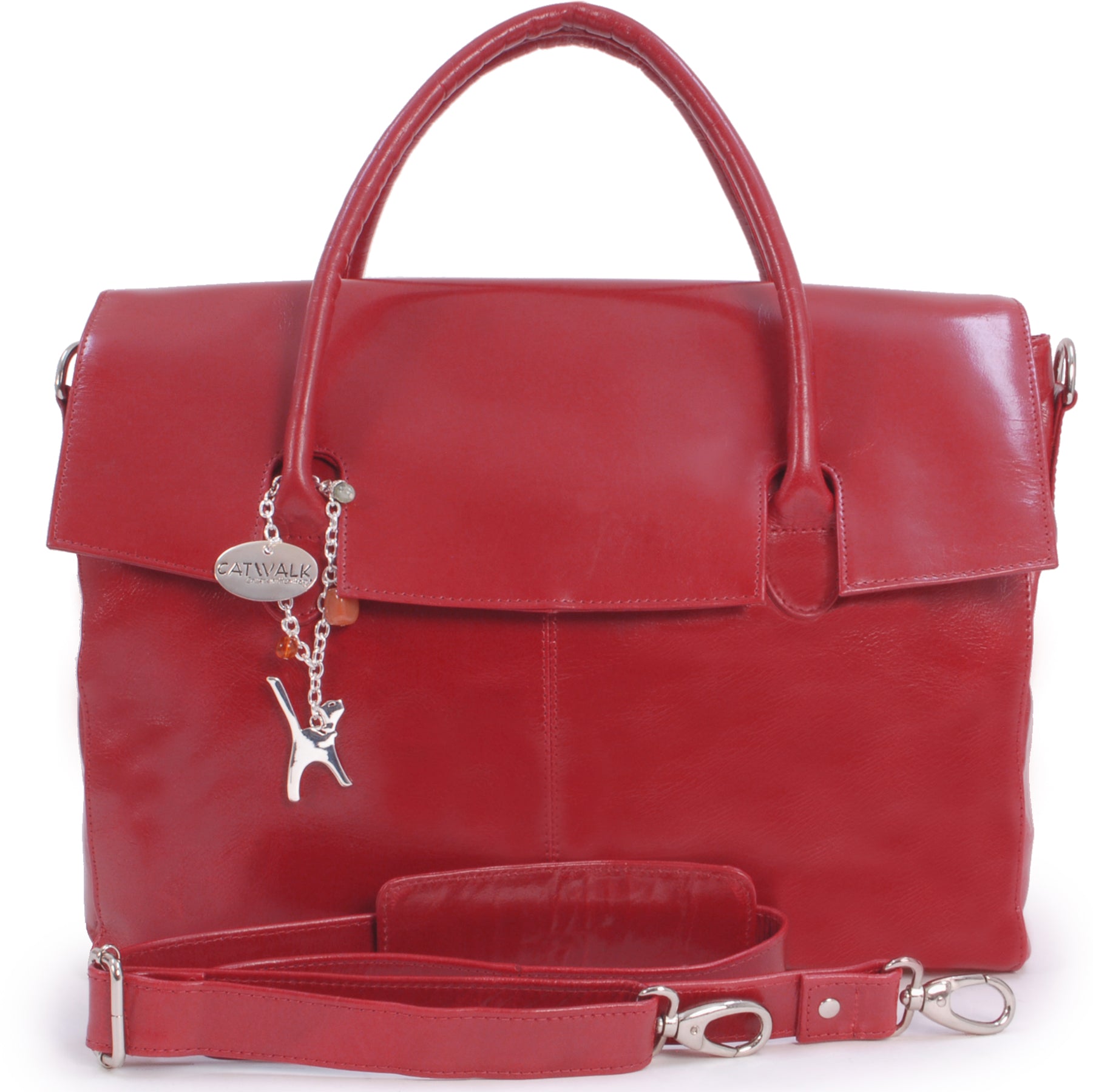 Catwalk Helena - Women's Large Leather Laptop Bag 17"