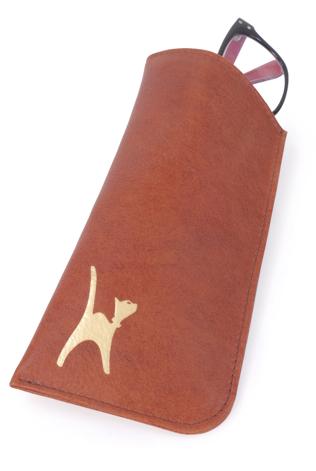 Catwalk Iris - Women's Leather Glasses Case