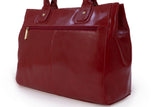 CATWALK COLLECTION HANDBAGS - Women's Large Vintage Leather Tote / Shoulder Bag - KENSINGTON - Red