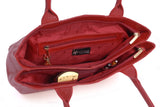 CATWALK COLLECTION HANDBAGS - Women's Large Vintage Leather Tote / Shoulder Bag - KENSINGTON - Red