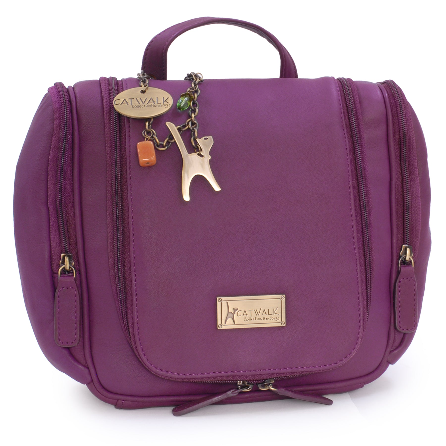 Catwalk Maisie - Ladies Leather Wash Bag