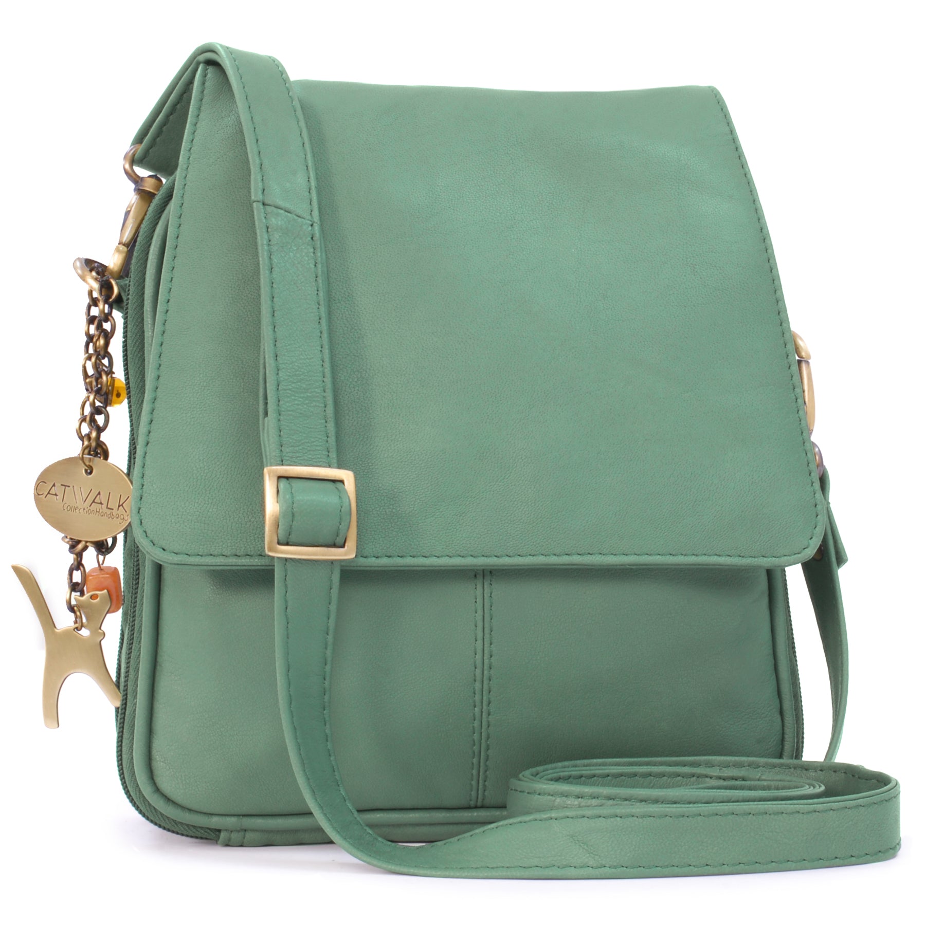 Catwalk Metro - Women's Leather Crossbody Bag Multiple Compartments