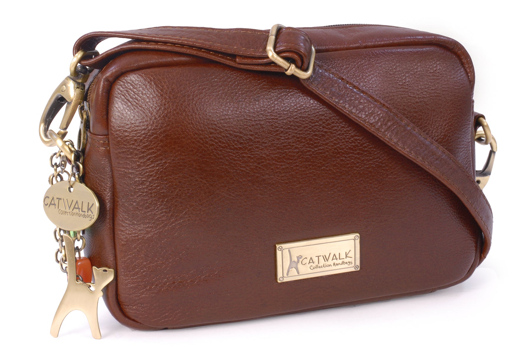 Catwalk Polly - Women's Leather Crossbody Bag