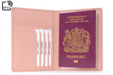 CATWALK COLLECTION HANDBAGS - Ladies Leather Passport Holder - Gift Boxed - SKYE - Pink