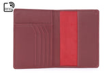 CATWALK COLLECTION HANDBAGS - Ladies Leather Passport Holder - Gift Boxed - SKYE - Red