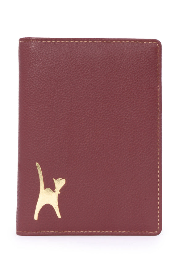 CATWALK COLLECTION HANDBAGS - Ladies Leather Passport Holder - Gift Boxed - SKYE - Red