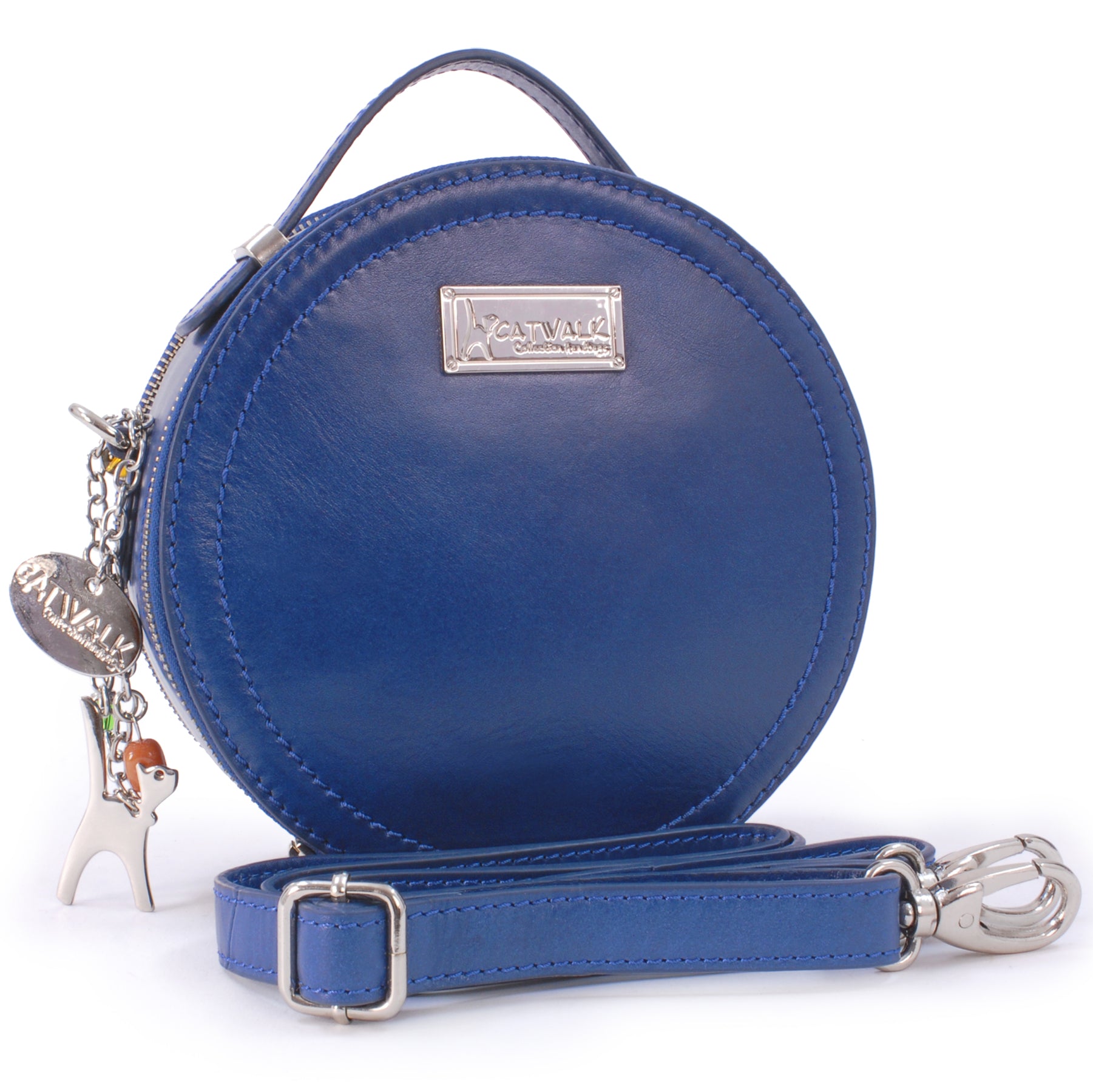 Catwalk Tiffany - Women's Leather Circle Crossbody Bag