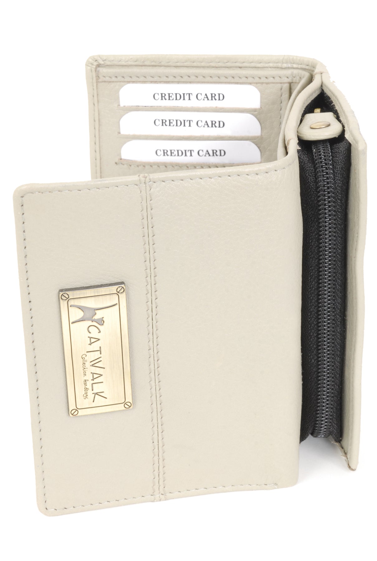 Catwalk Victoria - Ladies Leather Trifold Purse RFID