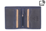 VISCONTI - Mens Wallet - Hunter Leather- Gift Boxed  - 705 - Arrow - Oil Blue-RFID