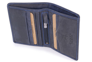 VISCONTI - Mens Wallet - Hunter Leather- Gift Boxed  - 705 - Arrow - Oil Blue-RFID